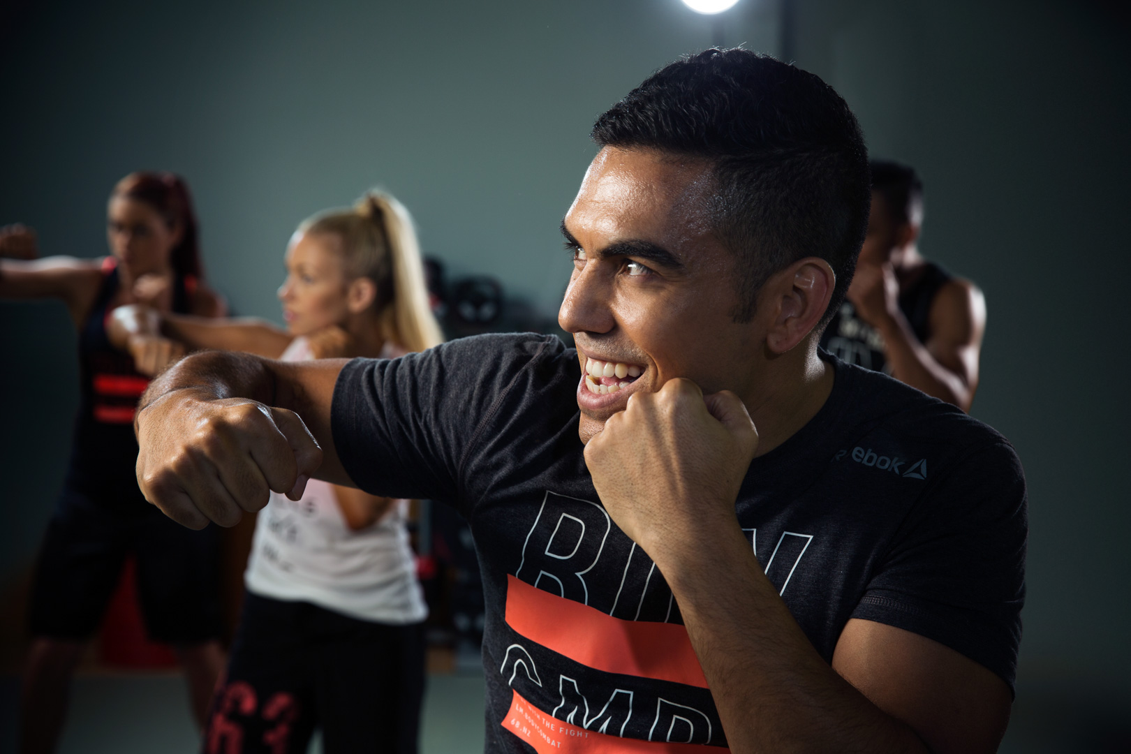 Man taking part in a Les Mills class