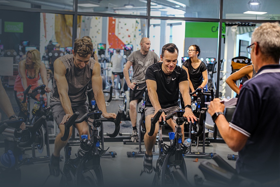 Group cycling class