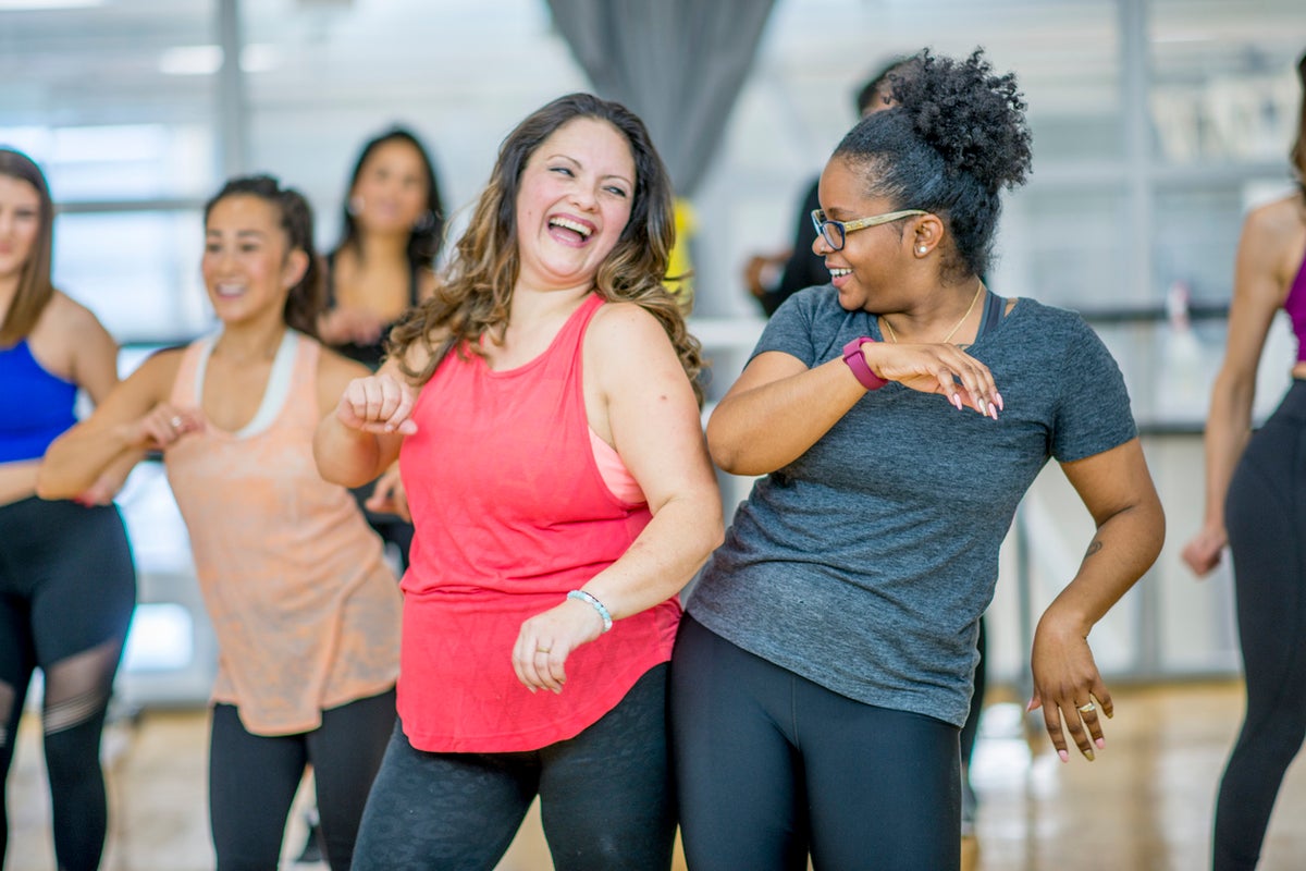 Women in aerobics class